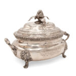 Telearte Collezione oggetti antichi - Grande zuppiera in argento, Londra 1755 Manifattura del periodo Giorgio II